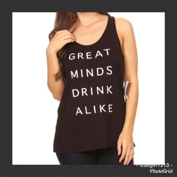 BellanBlue Tops - FINAL $$ - Great Minds Drink Alike Graphic T